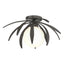 Hubbardton Forge 2020 Dark Smoke Opal Glass (GG) Dahlia Semi-Flush