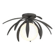Hubbardton Forge 2020 Natural Iron Opal Glass (GG) Dahlia Semi-Flush