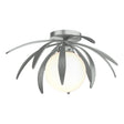 Hubbardton Forge 2020 Vintage Platinum Opal Glass (GG) Dahlia Semi-Flush