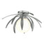 Hubbardton Forge 2020 Vintage Platinum Opal Glass (GG) Dahlia Semi-Flush