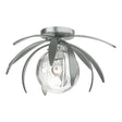 Hubbardton Forge 2020 Vintage Platinum Water Glass (LL) Dahlia Semi-Flush