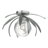 Hubbardton Forge 2020 Vintage Platinum Water Glass (LL) Dahlia Semi-Flush