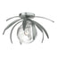 Hubbardton Forge 2020 Vintage Platinum Water Glass (LL) Dahlia Semi-Flush