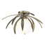 Hubbardton Forge 2020 Soft Gold Opal Glass (GG) Dahlia Semi-Flush