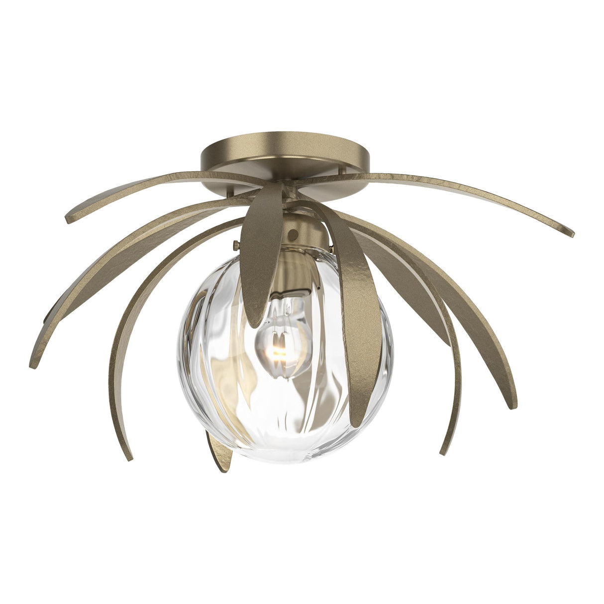 Hubbardton Forge 2020 Soft Gold Water Glass (LL) Dahlia Semi-Flush