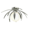 Hubbardton Forge 2020 Sterling Opal Glass (GG) Dahlia Semi-Flush