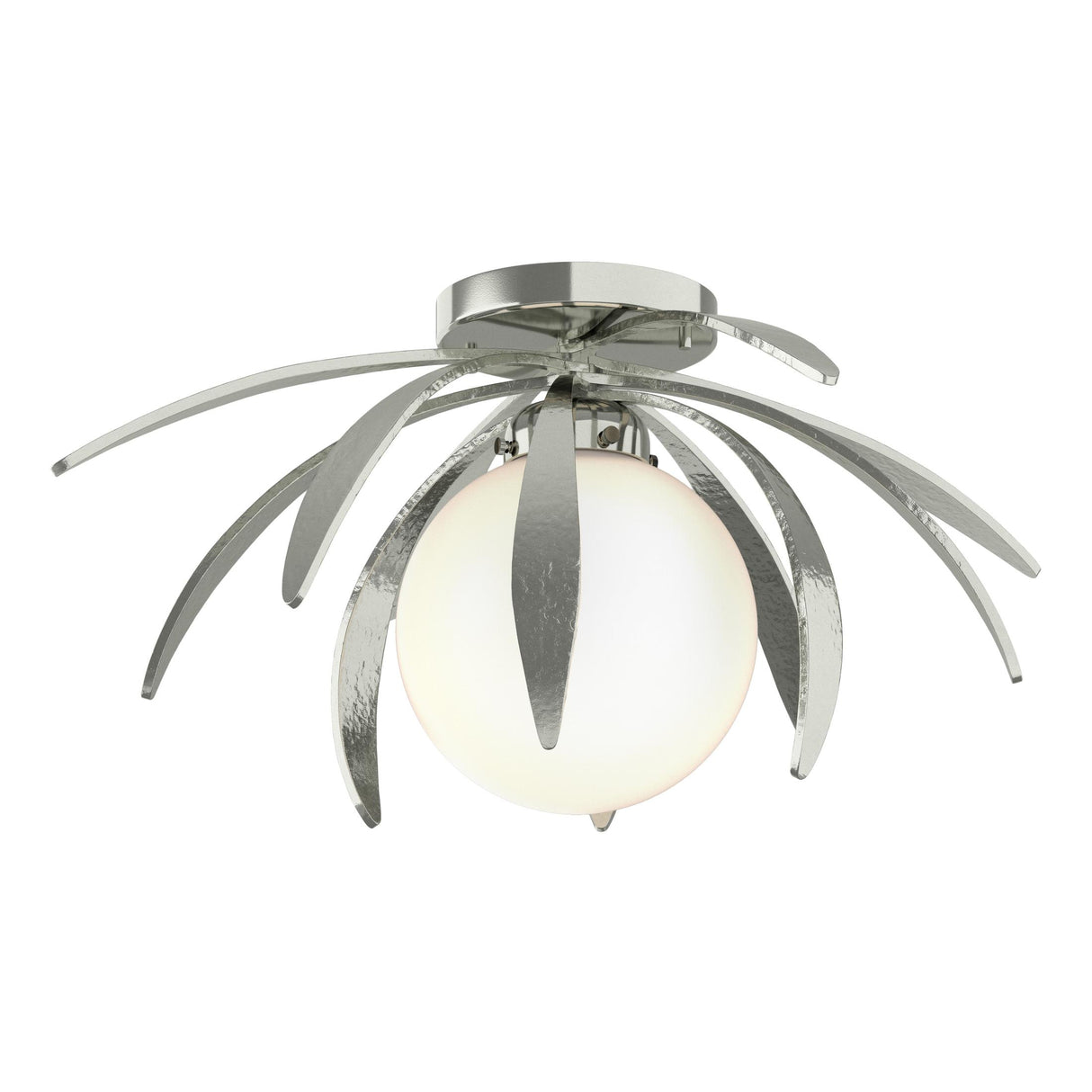 Hubbardton Forge 2020 Sterling Opal Glass (GG) Dahlia Semi-Flush