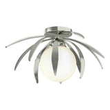 Hubbardton Forge 2020 Sterling Opal Glass (GG) Dahlia Semi-Flush