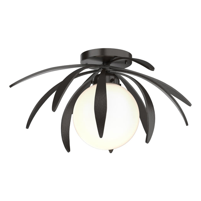 Hubbardton Forge 2020 Oil Rubbed Bronze Opal Glass (GG) Dahlia Semi-Flush
