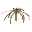 Hubbardton Forge 2020 Modern Brass Opal Glass (GG) Dahlia Semi-Flush