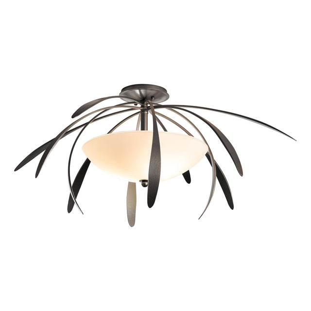 Hubbardton Forge 2021 Dark Smoke Opal Glass (GG) Dahlia Medium Semi-Flush