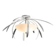 Hubbardton Forge 2021 Vintage Platinum Opal Glass (GG) Dahlia Medium Semi-Flush