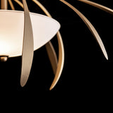 Hubbardton Forge 2021 Soft Gold Opal Glass (GG) Dahlia Medium Semi-Flush
