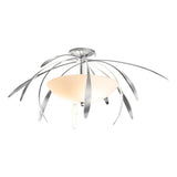 Hubbardton Forge 2021 Sterling Opal Glass (GG) Dahlia Medium Semi-Flush