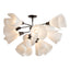 Hubbardton Forge 2021 Dark Smoke Spun Frost (SH) Mobius 12-Light Semi-Flush