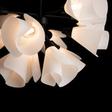 Hubbardton Forge 2021 Black Spun Frost (SH) Mobius 12-Light Semi-Flush