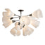 Hubbardton Forge 2021 Natural Iron Spun Frost (SH) Mobius 12-Light Semi-Flush