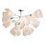 Hubbardton Forge 2021 Sterling Spun Frost (SH) Mobius 12-Light Semi-Flush