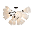 Hubbardton Forge 2021 Oil Rubbed Bronze Spun Frost (SH) Mobius 12-Light Semi-Flush