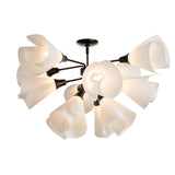 Hubbardton Forge 2021 Oil Rubbed Bronze Spun Frost (SH) Mobius 12-Light Semi-Flush