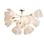 Hubbardton Forge 2021 Modern Brass Spun Frost (SH) Mobius 12-Light Semi-Flush