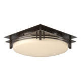 Hubbardton Forge 2005 Bronze Opal Glass (GG) Banded Semi-Flush