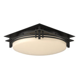 Hubbardton Forge 2005 Natural Iron Opal Glass (GG) Banded Semi-Flush