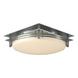 Hubbardton Forge 2005 Vintage Platinum Opal Glass (GG) Banded Semi-Flush