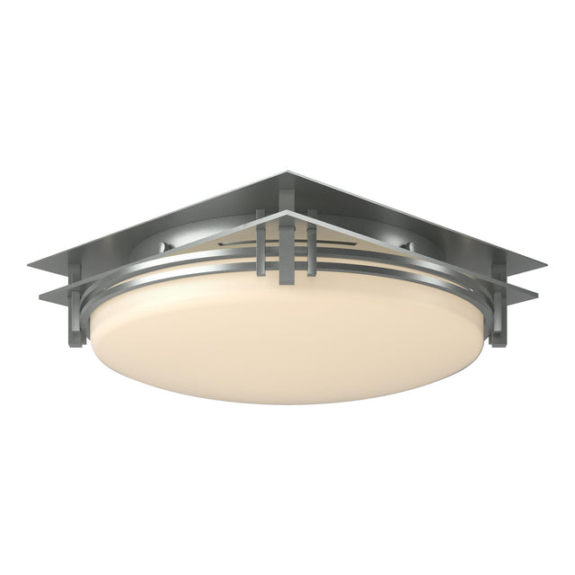 Hubbardton Forge 2005 Vintage Platinum Opal Glass (GG) Banded Semi-Flush