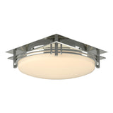 Hubbardton Forge 2005 Sterling Opal Glass (GG) Banded Semi-Flush
