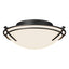 Hubbardton Forge 2005 Black Opal Glass (GG) Presidio Tryne Flush Mount