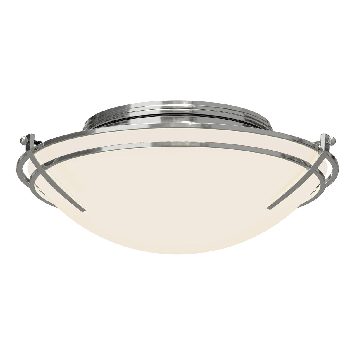 Hubbardton Forge 2005 Sterling Opal Glass (GG) Presidio Tryne Flush Mount