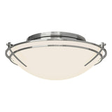 Hubbardton Forge 2005 Sterling Opal Glass (GG) Presidio Tryne Flush Mount