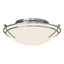 Hubbardton Forge 2005 Sterling Opal Glass (GG) Presidio Tryne Flush Mount
