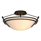 Hubbardton Forge 2000 Black Opal Glass (GG) Presidio Tryne Small Semi-Flush