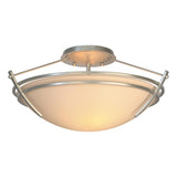 Hubbardton Forge 2000 Vintage Platinum Sand Glass (SS) Presidio Tryne Small Semi-Flush