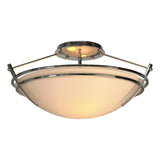 Hubbardton Forge 2000 Sterling Sand Glass (SS) Presidio Tryne Small Semi-Flush