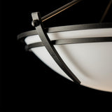 Hubbardton Forge 2000 Oil Rubbed Bronze Opal Glass (GG) Presidio Tryne Small Semi-Flush