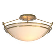 Hubbardton Forge 2000 Modern Brass Opal Glass (GG) Presidio Tryne Small Semi-Flush