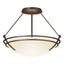 Hubbardton Forge 2000 Bronze Opal Glass (GG) Presidio Tryne Semi-Flush