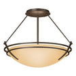 Hubbardton Forge 2000 Bronze Sand Glass (SS) Presidio Tryne Semi-Flush