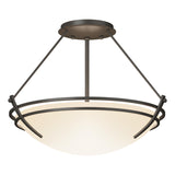 Hubbardton Forge 2000 Dark Smoke Opal Glass (GG) Presidio Tryne Semi-Flush