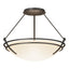 Hubbardton Forge 2000 Dark Smoke Opal Glass (GG) Presidio Tryne Semi-Flush