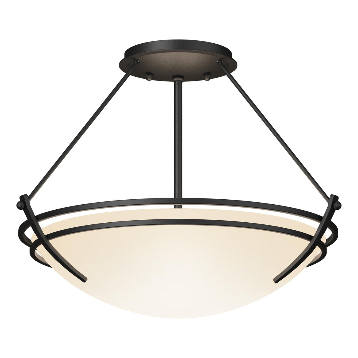 Hubbardton Forge 2000 Black Opal Glass (GG) Presidio Tryne Semi-Flush