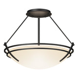 Hubbardton Forge 2000 Black Opal Glass (GG) Presidio Tryne Semi-Flush