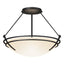 Hubbardton Forge 2000 Black Opal Glass (GG) Presidio Tryne Semi-Flush
