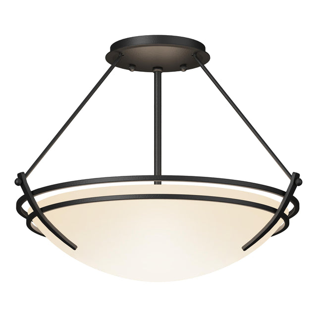 Hubbardton Forge 2000 Black Opal Glass (GG) Presidio Tryne Semi-Flush