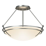 Hubbardton Forge 2000 Vintage Platinum Opal Glass (GG) Presidio Tryne Semi-Flush