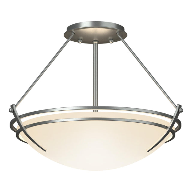 Hubbardton Forge 2000 Vintage Platinum Opal Glass (GG) Presidio Tryne Semi-Flush