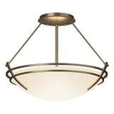 Hubbardton Forge 2000 Soft Gold Opal Glass (GG) Presidio Tryne Semi-Flush